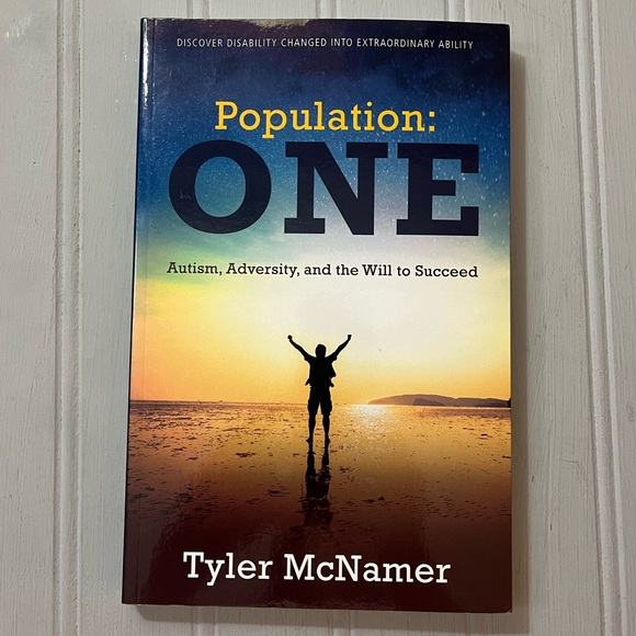 Population ONE Book Tyler McNamer Autism Diversity Will To Succeed Paperback NWT - Picture 1 of 14